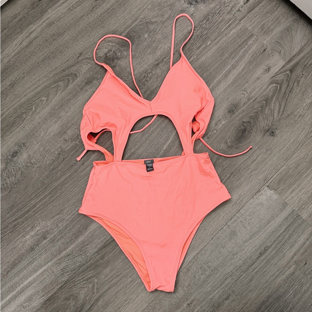 Coral One-Piece Swimsuit
